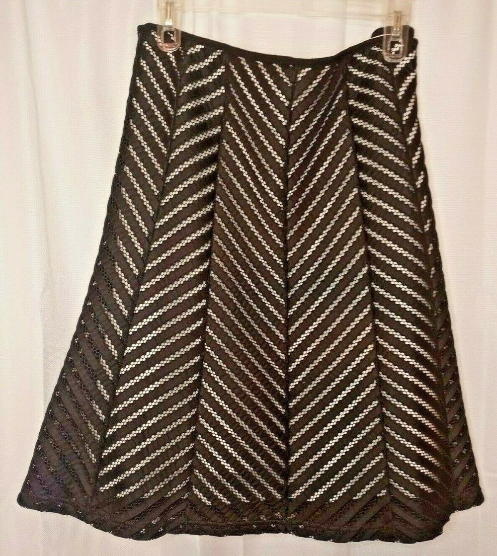 Worthington Skirt Black White Fancy Size 22 W